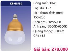 Bóng đèn LED công suất cao 30W Duhal KBHL530