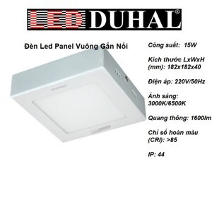 Bóng đèn Led Panel gắn nổi 18W Duhal KDGB518