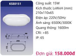 Bóng đèn Led Panel nổi viền tròn 15W Duhal KSE0151