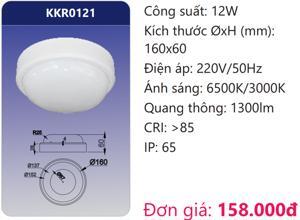 Bóng đèn Led Panel nổi viền tròn 12W Duhal KKR0121