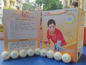 Bóng Double Fish V40+ 1 sao 100q/hộp