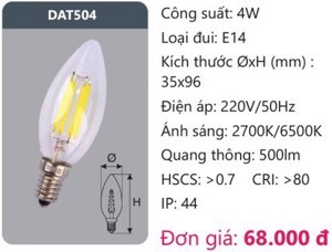 Bóng led Duhal DAT504 - 4W