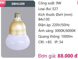 Bóng led công suất cao Duhal SBHL509 - 9W