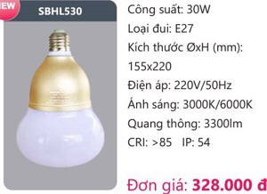 Bóng led công suất cao Duhal SBHL530 - 30W