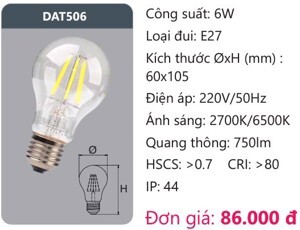 Bóng Led Duhal DAT506 - 6W