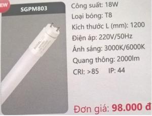 Bóng led tuýp Duhal SGPM803 - 18W