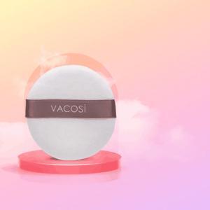 Bông phấn khô tròn trắng Vacosi Makeup House BP19