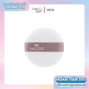 Bông phấn khô tròn trắng Vacosi Makeup House BP19