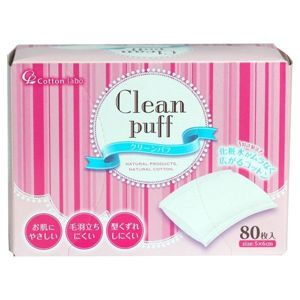 Bông tẩy trang Clean Puff Cotton Labo 80 miếng – Set 2