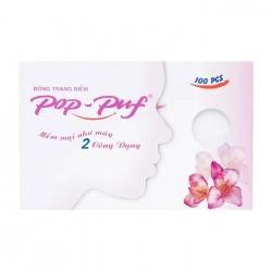 Bông trang điểm Pop-Puf 2 công dụng 100 miếng