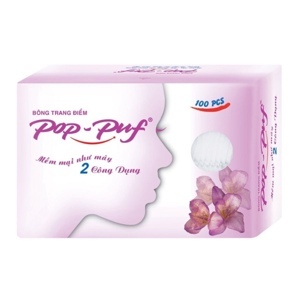 Bông trang điểm Pop-Puf 2 công dụng 100 miếng