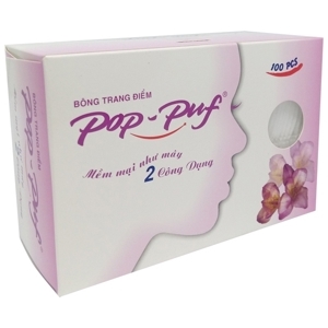 Bông trang điểm Pop-Puf 2 công dụng 100 miếng