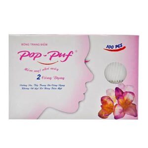 Bông trang điểm Pop-Puf 2 công dụng 100 miếng
