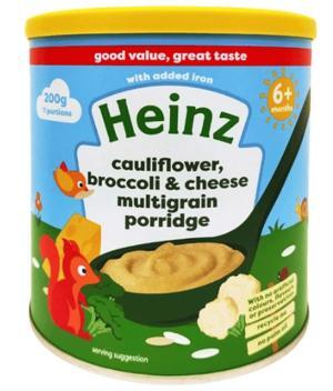 Bột ăm dặm Heinz Súp lơ bông cải pho mai 4m+