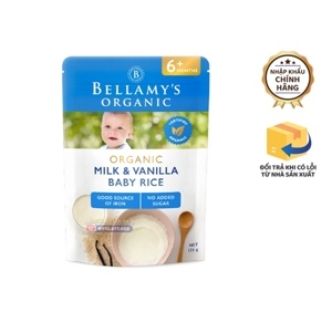 Bột ăn dặm Bellamy vị gạo (4 tháng+)
