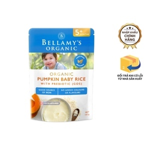 Bột ăn dặm cho bé từ 5 tháng tuổi Bellamy’s Organic Baby Porridge Premium Infant Cereal 125g