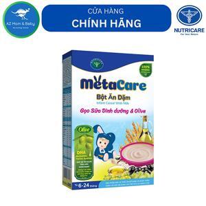 Bột ăn dặm dinh dưỡng metacare 8 loại hỗ trợ phát triển toàn diện 200g - gạo sữa olive