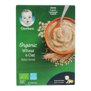 Bột ăn dặm Gerber lúa mỳ Whole Wheat Cereal 227g