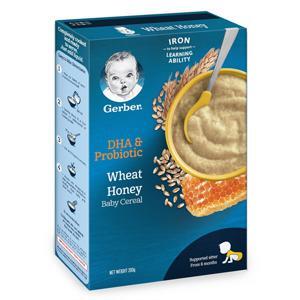 Bột ăn dặm Gerber lúa mỳ Whole Wheat Cereal 227g