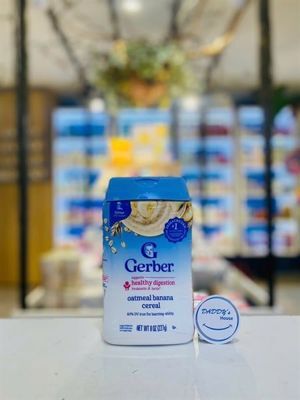 Bột ăn dặm Gerber Oatmeal Cereal yến mạch & chuối - 227g