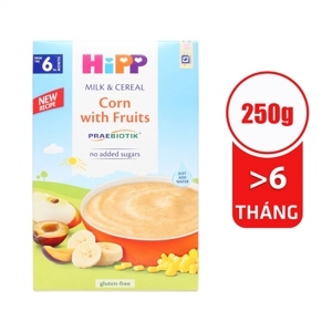 Bột ăn dặm Hipp hoa quả sữa bắp 2953 6th+
