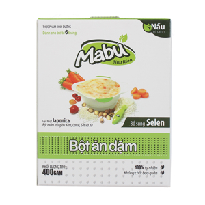Bột ăn dặm Mabu 400g (4M+)