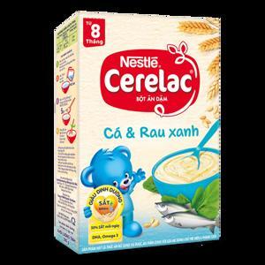 Bột ăn dặm Nestle Cerelac Cá và rau xanh 200g