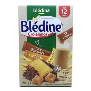 Bột ăn dặm pha sữa Bledina vị Caramel - 12 tháng