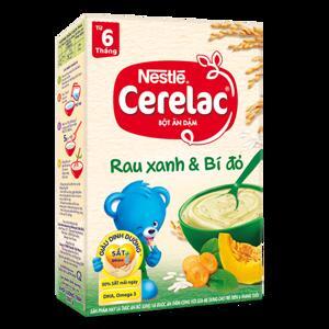Bột ăn dặm rau xanh và bí đỏ Nestle - 200g