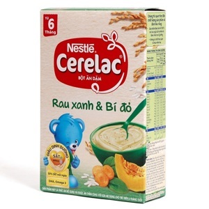 Bột ăn dặm rau xanh và bí đỏ Nestle - 200g