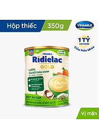 Bột ăn dặm Ridielac lươn cà rốt Đậu xanh cho trẻ từ 7-24 tháng 350g