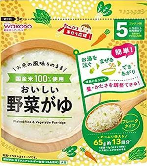 Bột ăn dặm Wakodo vị gạo và rau cho trẻ từ 5 tháng trở lên