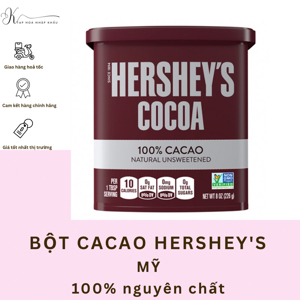 Bột cacao Hershey's không đường 226g