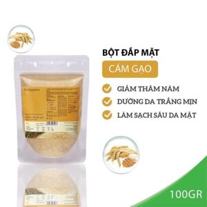 Bột cám gạo Milaganics làm da trắng sáng 100g