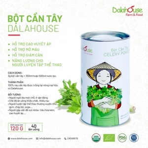 Bột cần tây hữu cơ sấy lạnh dalahouse 150g