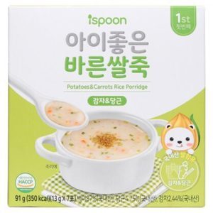 Bột cháo Ispoon vị khoai tây và cà rốt 91g (Trên 6 tháng)