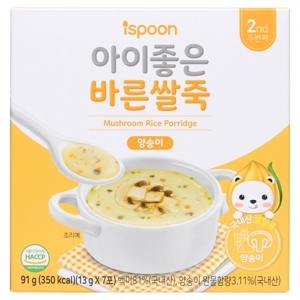 Bột cháo Ispoon vị nấm mỡ 91g (Trên 7 tháng)