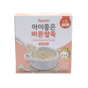 Bột cháo Ispoon vị thịt gà 91g (Trên 8 tháng)