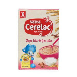 Bột dinh dưỡng Nestle Cerelac gạo lức trộn sữa - hộp 200g