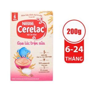 Bột dinh dưỡng Nestle Cerelac gạo lức trộn sữa - hộp 200g