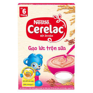 Bột dinh dưỡng Nestle Cerelac gạo lức trộn sữa - hộp 200g