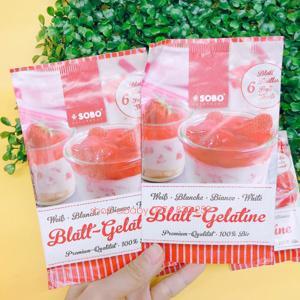 Bột Gelatine hữu cơ dạng lá Sobo( 6 lá)