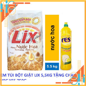 Bột giặt Lix hương nước hoa 5.5kg