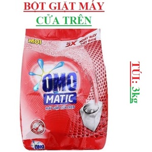 Bột giặt OMO Matic cho máy giặt cửa trên dạng hộp 3kg