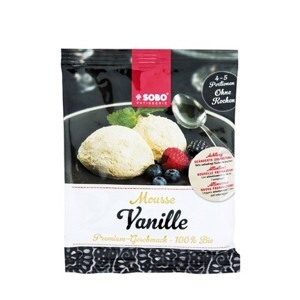 Bột làm mousse hữu cơ vị vani Sobo 75g