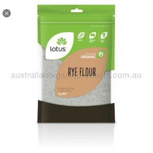 Bột lúa mạch đen hữu cơ RYE FLOUR hiệu Lotus – túi 1kg