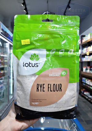 Bột lúa mạch đen hữu cơ RYE FLOUR hiệu Lotus – túi 1kg
