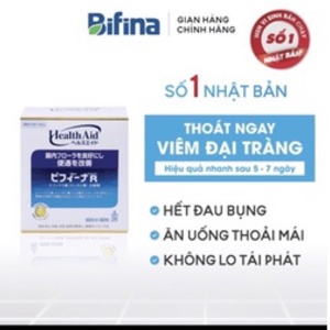 Bột men vi sinh sống hỗ trợ tiêu hóa Bifina R Nhật Bản 20 gói