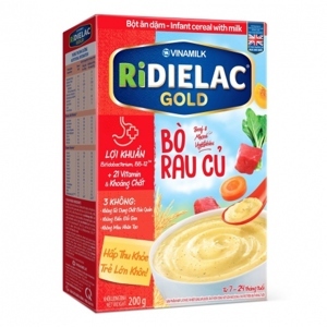 Bột ngũ cốc Ridielac Alpha bò rau củ - 200g