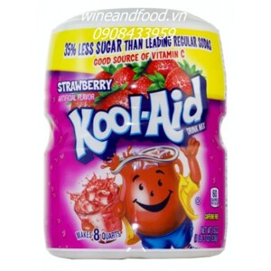 Bột pha nước trái cây Kool-Aid vị dâu tây - 538g